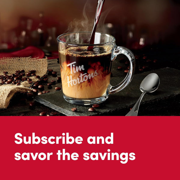 Tim Hortons Original Blend Medium Roast Coffee K-Cup Pods Compatible with Keurig Brewers