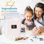 Extra Large Bulk Food Storage Containers with Airtight Lids for Kitchen and Pantry Organization