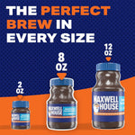 maxwell house original roast instant coffee, 8 oz, smooth, rich, full-bodied, no brewer required
