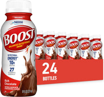 BOOST Original Ready to Drink Nutritional Drinks, Rich Chocolate, 8 Fl Oz Bottles (Pack of 24)