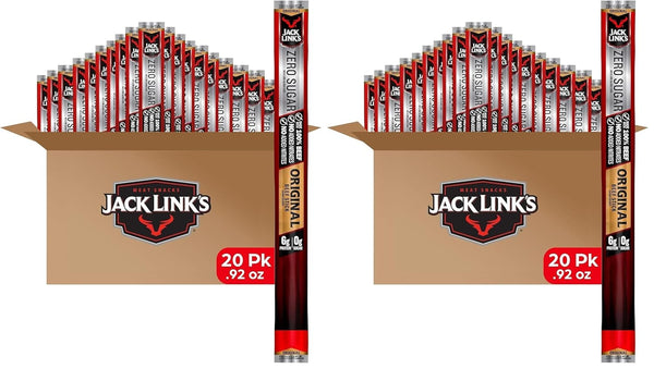 Jack Link's Beef Jerky Sticks Variety Pack, 20 Pack, 0.92 oz