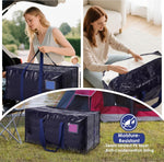6 Pack Moving Bags Heavy Duty 210GSM with Full-Open Side Zipper for College Dorm Move-In