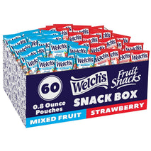 Welch's Fruit Snacks, 60-count snack box, 0.8oz packs, gluten free, vitamin C, A & E