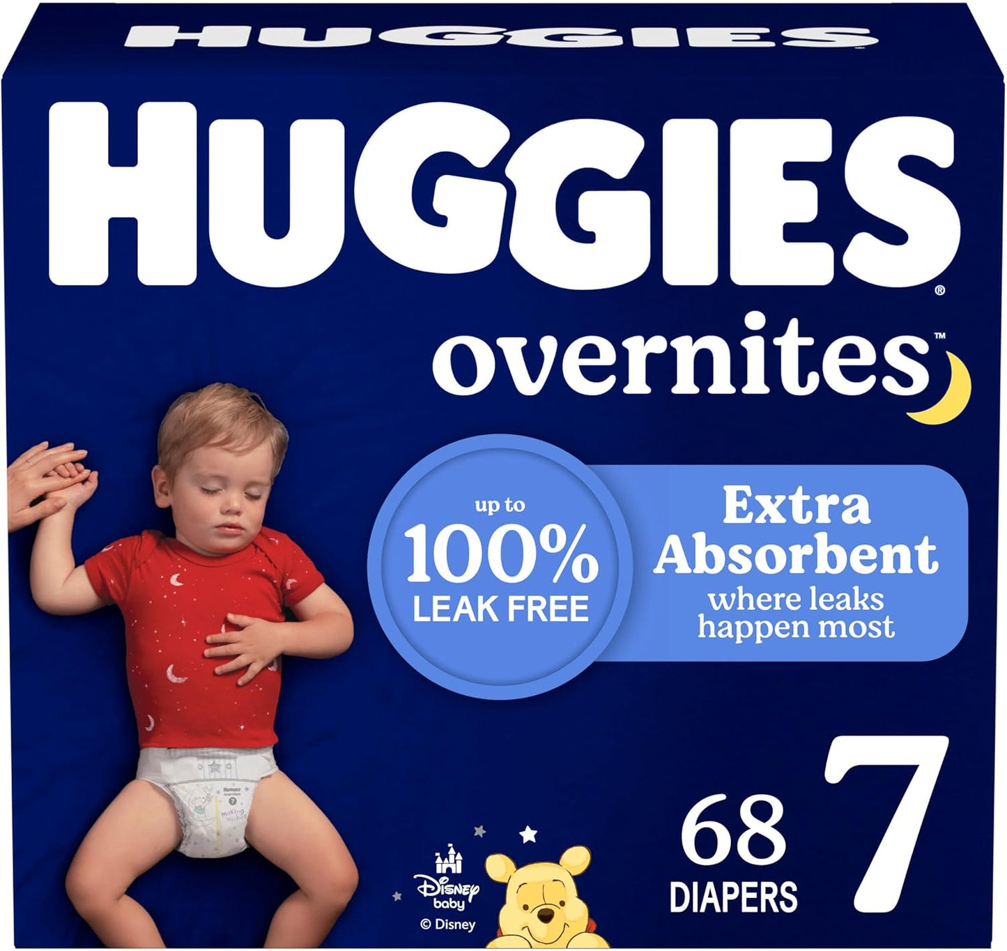 Huggies Overnites Size 5 Overnight Diapers (27+ lbs), 50 Ct, Packaging May Vary