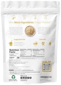 Organic Ginger Powder 2lbs - Premium Spice & Seasoning for Baking, Cooking & Tea