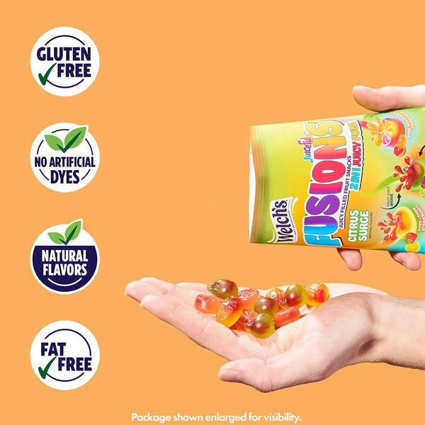 Welch's Fruit Snacks, Juicefuls Fusions, 50ct Variety Box with Three Unique Flavor Collections