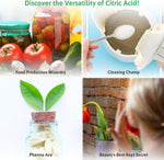 Viva Doria 100% Pure Citric Acid, Food Grade, Fine Grain, 2 lb (907 g) for Culinary and Beverage Applications