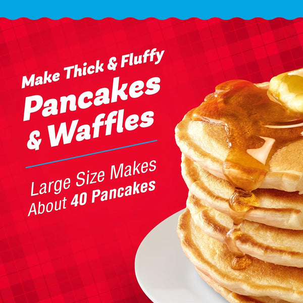Mrs. Butterworth's Buttermilk Pancake and Waffle Mix, 32 oz, Complete Breakfast Solution, Easy to Make