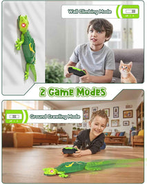Wall Climbing Lizard,Wall Crawler Robot Gecko Remote Control,Floor Ceiling Crawling Electric Lizard Rc Car Toy,Cool Kids Toys,Christmas Birthday Gifts for 3 4 5 6 7 8 9 10+ Year Old Boys Girls Teens