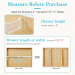 Vtopmart Drawer Dividers for Clothes Organizer 8 Pack Adjustable