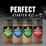 McCormick Grill Mates Spices, Everyday Grilling Variety Pack, 4-count, Montreal Steak, Chicken, Roasted Garlic & Herb, Hamburger