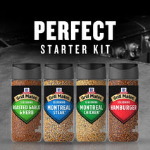 McCormick Grill Mates Spices, Everyday Grilling Variety Pack, 4-count, Montreal Steak, Chicken, Roasted Garlic & Herb, Hamburger