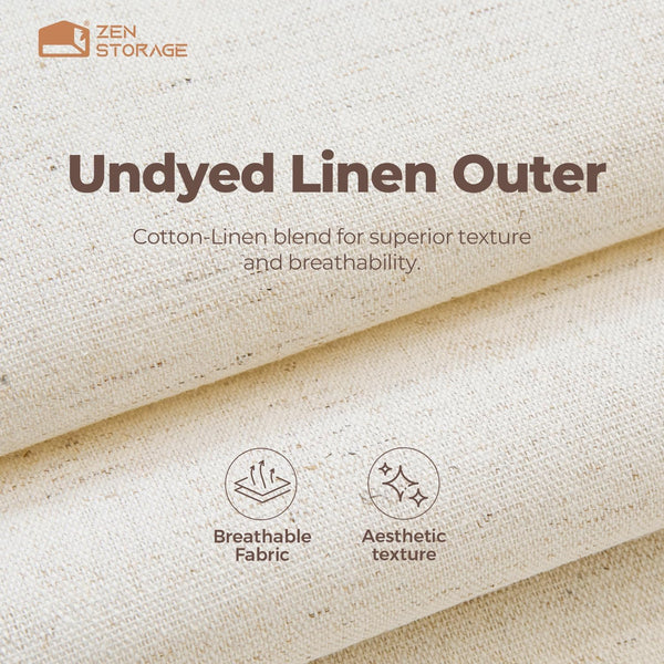Cotton Linen Drawer Organizer for Baby Clothes, 12-Pack Multi-Size Nursery Dresser Dividers