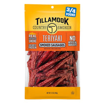 Tillamook Country Smoker Real Hardwood Smoked Sausages Teriyaki 12 Ounce