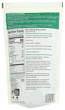 365 by Whole Foods Market Organic Black Beans - 16 Ounces, Low Sodium, High Fiber, and Non-GMO