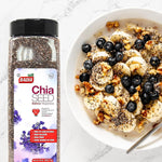 Badia Chia Seed, 22 oz - High Fiber, Omega-3, Protein, Energy Boost - Smoothies, Yogurt, Baking, Oatmeal