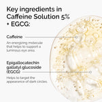 the ordinary caffeine solution 5% + egcg, depuffing eye serum for dark circles and tired eyes, 30ml