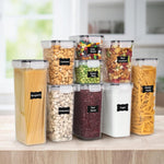 48-piece kitchen storage container set with lids and accessories