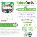 nature gnaws usa turkey tendons for small medium large breed dogs 4oz grain free reward snack