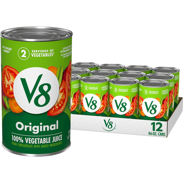 V8 Original 100% Vegetable Juice, 11.5 fl oz Can (24 Pack)