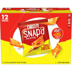 Cheez-It Snap'd Cheese Cracker Chips, Thin Crisps, 9oz Box (12 Pouches)