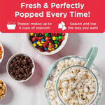 ecolution 1.5-quart aqua micro-pop microwave popcorn popper 3-in-1 lid dishwasher safe made without bpa