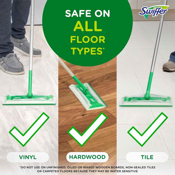 Swiffer Sweeper Wet Mopping Cloths for Floor Cleaning, 24 Count, Open-Window Fresh