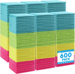 HOMEXCEL Microfiber Cleaning Cloth, 8 Pack Cleaning Rags, Cleaning Towels with 4 Color Assorted, 11.5"X11.5"(Green/Blue/Yellow/Pink)