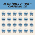 Angelino's Coffee Breakfast in Antigua Coffee Pods, 24 Count, Medium Roast, Guatemalan Blend, K Cup Compatible for Keurig