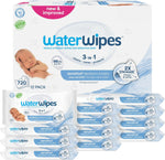 WaterWipes Sensitive+ Newborn & Baby Wipes, 3-in-1 cleans, cares, protects, 99.9% water, unscented & hypoallergenic, 60 count, 2x stronger, thicker & softer