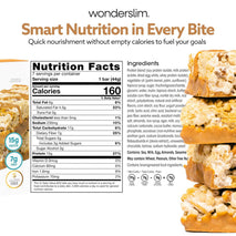 Wonderslim High Fiber Protein Bars for Hunger Control and Satiety