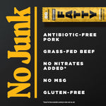 Grass Fed Beef and Pork Meat Sticks, High Protein, 13g Per Stick, 2 oz, Pack of 20