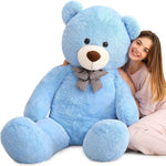 MaoGoLan Giant Teddy Bear 4 Feet,Adorable and Cuddly Big Bear Stuffed Animal 47", Classic Teddy Bear Plush Gift Decoration for Baby Shower,Party,Birthday,Valentines Day,Tan