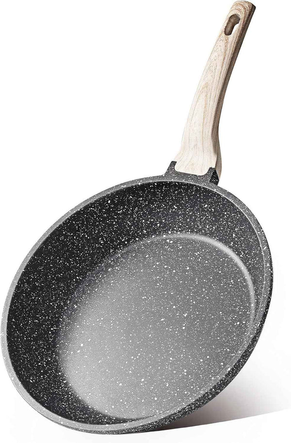 CAROTE 8-Inch Classic Granite Nonstick Frying Pan Skillet, PFOA Free, Induction Compatible