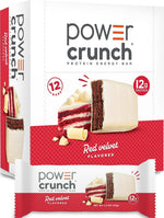 Power Crunch Protein Energy Wafer Bars, Red Velvet, 12 Count