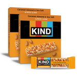 KIND Dark Chocolate Nuts & Sea Salt Snack Bars, 24 Count, Gluten Free, Low Sugar, High Fiber