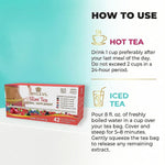 Hyleys Slim Tea 42 Ct Assorted Herbal Supplement Tea Bags