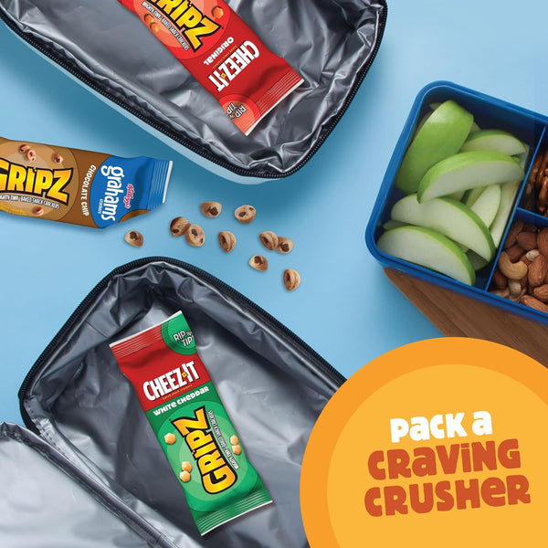 Gripz Mini Baked Snack Crackers Variety Pack 11oz Box 12 Pouches