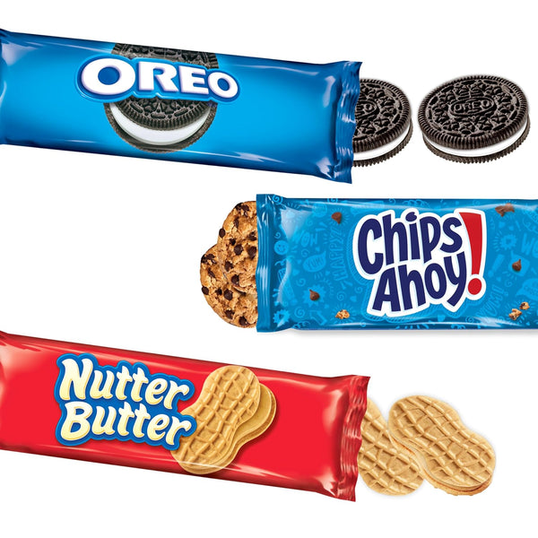Nabisco Cookies Variety Pack with OREO Nutter Butter and CHIPS AHOY Cookies