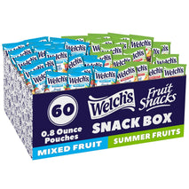 Welch's Fruit Snacks, Mixed Fruit & Summer Fruits Snack Box, Gluten Free, 60 Count