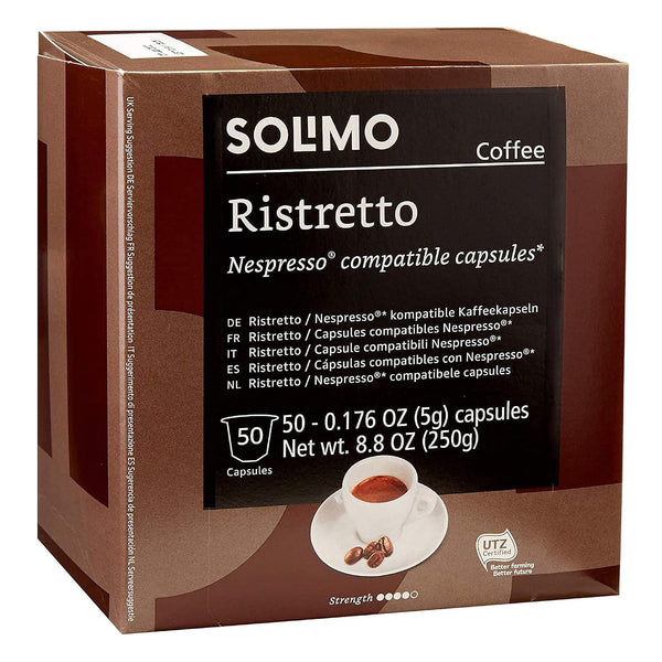 Amazon Solimo Dark Roast Coffee Pods, French Roast, 100 Count, Compatible with Keurig 2.0 K-Cup Brewers