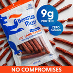 Bavarian Meats Lil' Landjaeger Meat Sticks, Smoked Sausage Protein Snacks, 10 Ounce