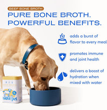 Native Pet Bone Broth for Dogs - Made with Real Grass-Fed Beef, Dog Food Toppers for Picky Eaters - Hydration & Nutrition for Joint Health, 48 Scoops
