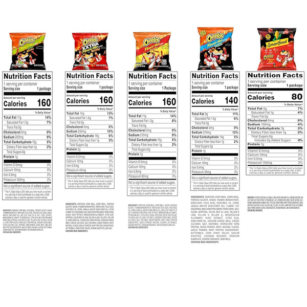 Cheetos Cheese Flavored Snacks Variety Pack 40 Count