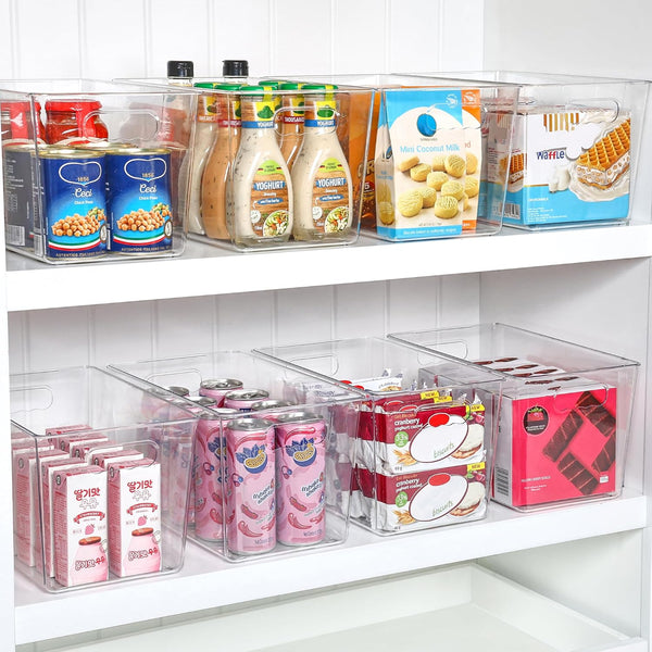 Clear Plastic Storage Bins for Home Organization and Storage