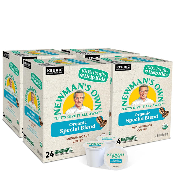 newman's own organics special blend keurig k-cup pods medium roast 96 count
