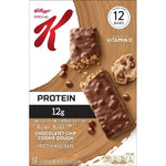 Special K Bar Protein Meal Bars, 12g Protein Snacks, 12 Count, 19oz Box, Chocolatey Chip Cookie Dough