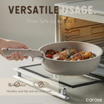 19-piece non-stick cookware set with detachable handles