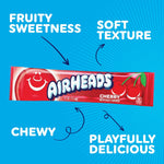 Airheads Full-Size Candy Bars Variety Pack Individually Wrapped 60 Count Box