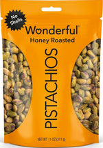 Honey Roasted Pistachios No Shells, 11 Ounce Resealable Bag, Gluten Free